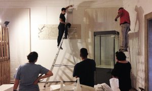 mostra di Sebastio a Comacchio - allestimento